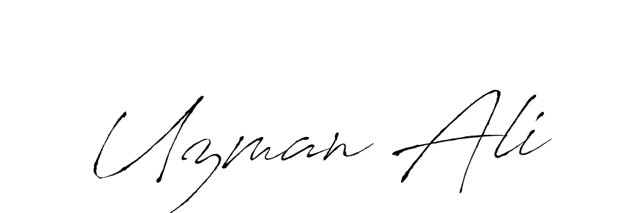 Also we have Uzman Ali name is the best signature style. Create professional handwritten signature collection using Antro_Vectra autograph style. Uzman Ali signature style 6 images and pictures png