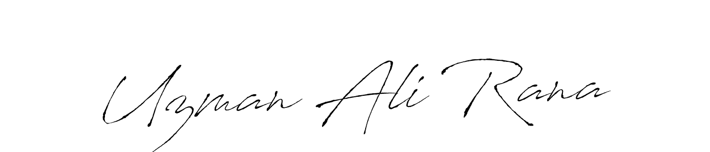 It looks lik you need a new signature style for name Uzman Ali Rana. Design unique handwritten (Antro_Vectra) signature with our free signature maker in just a few clicks. Uzman Ali Rana signature style 6 images and pictures png