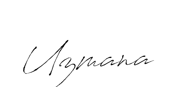 How to make Uzmana signature? Antro_Vectra is a professional autograph style. Create handwritten signature for Uzmana name. Uzmana signature style 6 images and pictures png