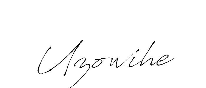 How to make Uzowihe name signature. Use Antro_Vectra style for creating short signs online. This is the latest handwritten sign. Uzowihe signature style 6 images and pictures png