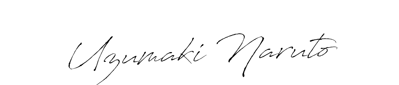 Make a beautiful signature design for name Uzumaki Naruto. With this signature (Antro_Vectra) style, you can create a handwritten signature for free. Uzumaki Naruto signature style 6 images and pictures png