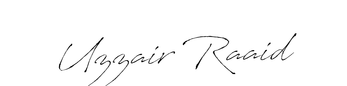 You should practise on your own different ways (Antro_Vectra) to write your name (Uzzair Raaid) in signature. don't let someone else do it for you. Uzzair Raaid signature style 6 images and pictures png