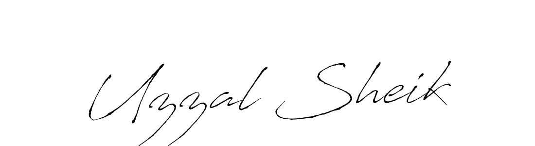 Uzzal Sheik stylish signature style. Best Handwritten Sign (Antro_Vectra) for my name. Handwritten Signature Collection Ideas for my name Uzzal Sheik. Uzzal Sheik signature style 6 images and pictures png