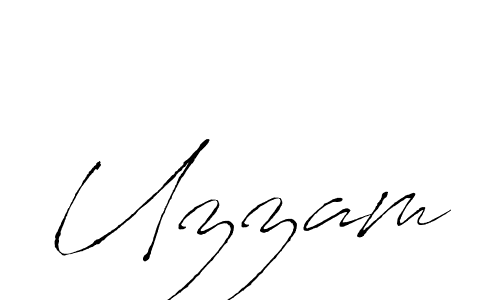 The best way (Antro_Vectra) to make a short signature is to pick only two or three words in your name. The name Uzzam include a total of six letters. For converting this name. Uzzam signature style 6 images and pictures png