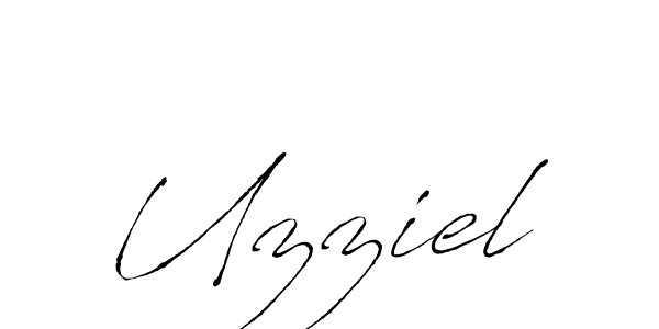 Create a beautiful signature design for name Uzziel. With this signature (Antro_Vectra) fonts, you can make a handwritten signature for free. Uzziel signature style 6 images and pictures png