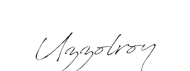 How to make Uzzolroy signature? Antro_Vectra is a professional autograph style. Create handwritten signature for Uzzolroy name. Uzzolroy signature style 6 images and pictures png