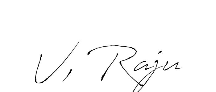 You should practise on your own different ways (Antro_Vectra) to write your name (V, Raju) in signature. don't let someone else do it for you. V, Raju signature style 6 images and pictures png