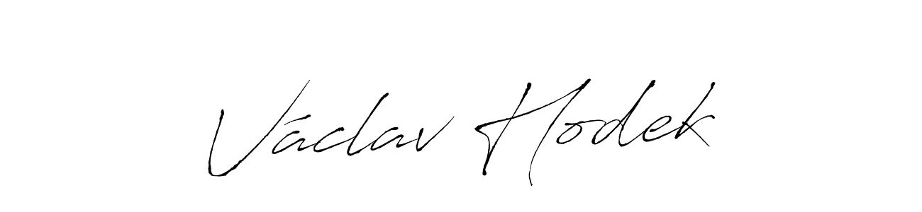 How to make Václav Hodek name signature. Use Antro_Vectra style for creating short signs online. This is the latest handwritten sign. Václav Hodek signature style 6 images and pictures png