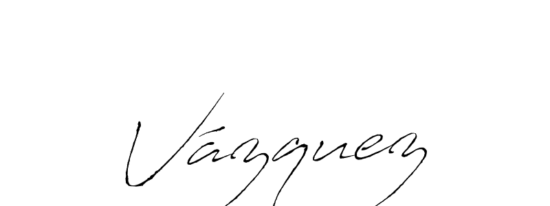 Make a beautiful signature design for name Vázquez. With this signature (Antro_Vectra) style, you can create a handwritten signature for free. Vázquez signature style 6 images and pictures png