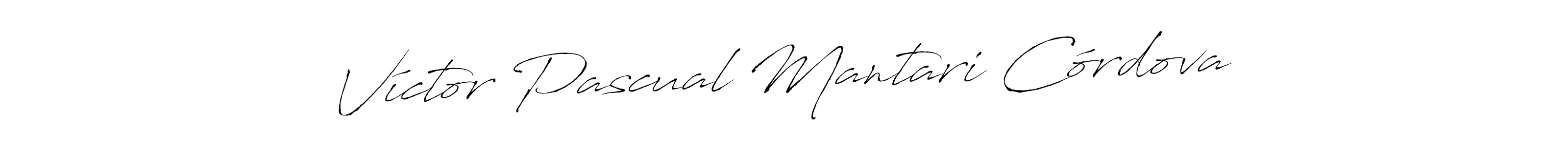 It looks lik you need a new signature style for name Víctor Pascual Mantari Córdova. Design unique handwritten (Antro_Vectra) signature with our free signature maker in just a few clicks. Víctor Pascual Mantari Córdova signature style 6 images and pictures png