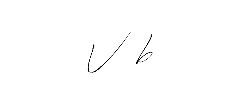 The best way (Antro_Vectra) to make a short signature is to pick only two or three words in your name. The name V♥️b include a total of six letters. For converting this name. V♥️b signature style 6 images and pictures png