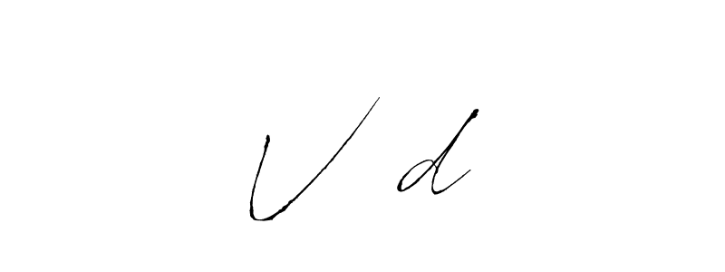 Use a signature maker to create a handwritten signature online. With this signature software, you can design (Antro_Vectra) your own signature for name V❤️d. V❤️d signature style 6 images and pictures png