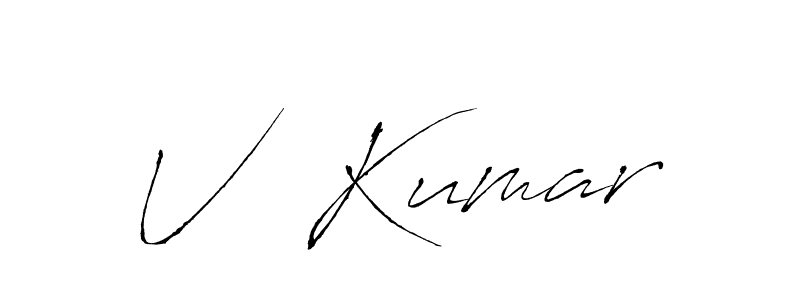 Also You can easily find your signature by using the search form. We will create V  Kumar name handwritten signature images for you free of cost using Antro_Vectra sign style. V  Kumar signature style 6 images and pictures png