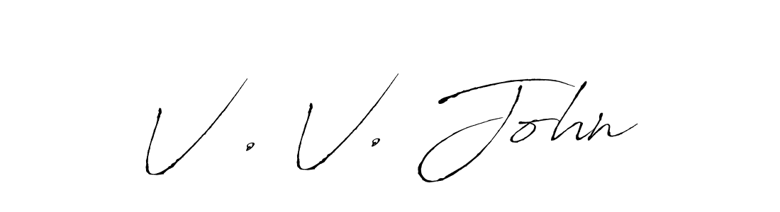 Best and Professional Signature Style for V . V. John. Antro_Vectra Best Signature Style Collection. V . V. John signature style 6 images and pictures png