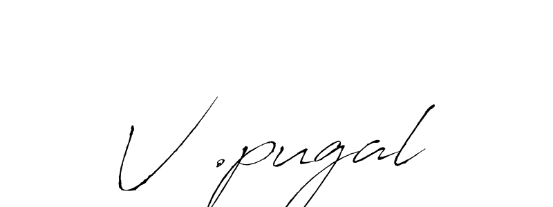 The best way (Antro_Vectra) to make a short signature is to pick only two or three words in your name. The name V .pugal include a total of six letters. For converting this name. V .pugal signature style 6 images and pictures png