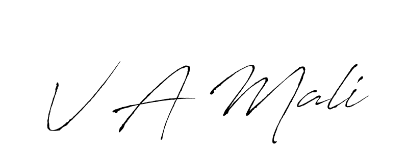 How to Draw V A Mali signature style? Antro_Vectra is a latest design signature styles for name V A Mali. V A Mali signature style 6 images and pictures png
