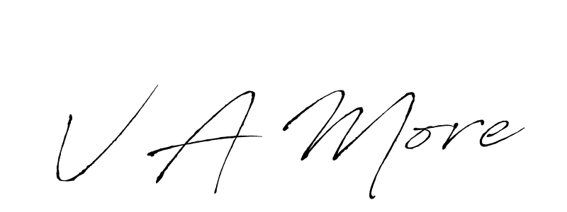 Best and Professional Signature Style for V A More. Antro_Vectra Best Signature Style Collection. V A More signature style 6 images and pictures png