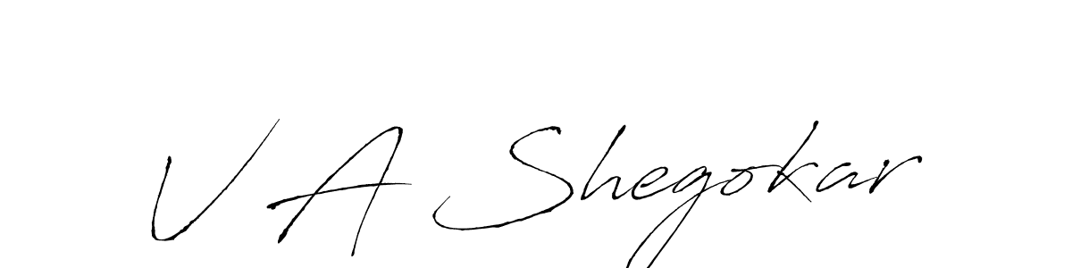 Use a signature maker to create a handwritten signature online. With this signature software, you can design (Antro_Vectra) your own signature for name V A Shegokar. V A Shegokar signature style 6 images and pictures png