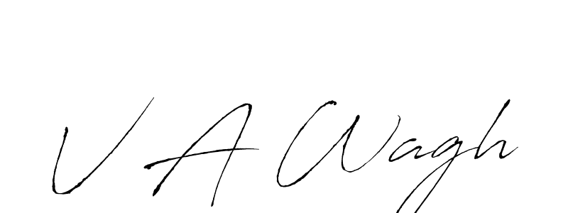 You should practise on your own different ways (Antro_Vectra) to write your name (V A Wagh) in signature. don't let someone else do it for you. V A Wagh signature style 6 images and pictures png