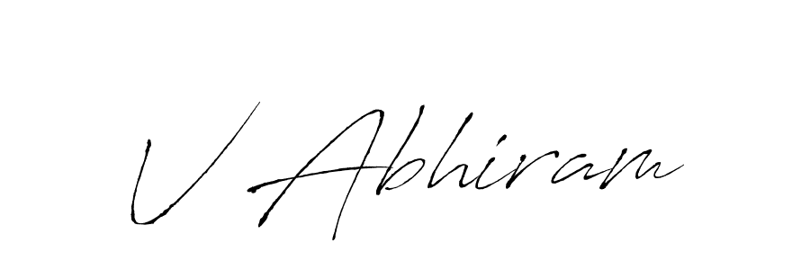 You should practise on your own different ways (Antro_Vectra) to write your name (V Abhiram) in signature. don't let someone else do it for you. V Abhiram signature style 6 images and pictures png