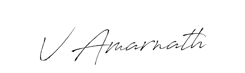 Create a beautiful signature design for name V Amarnath. With this signature (Antro_Vectra) fonts, you can make a handwritten signature for free. V Amarnath signature style 6 images and pictures png