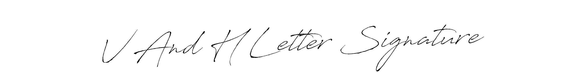 How to Draw V And H Letter Signature signature style? Antro_Vectra is a latest design signature styles for name V And H Letter Signature. V And H Letter Signature signature style 6 images and pictures png