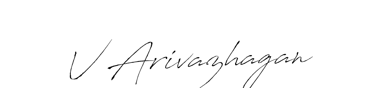 It looks lik you need a new signature style for name V Arivazhagan. Design unique handwritten (Antro_Vectra) signature with our free signature maker in just a few clicks. V Arivazhagan signature style 6 images and pictures png