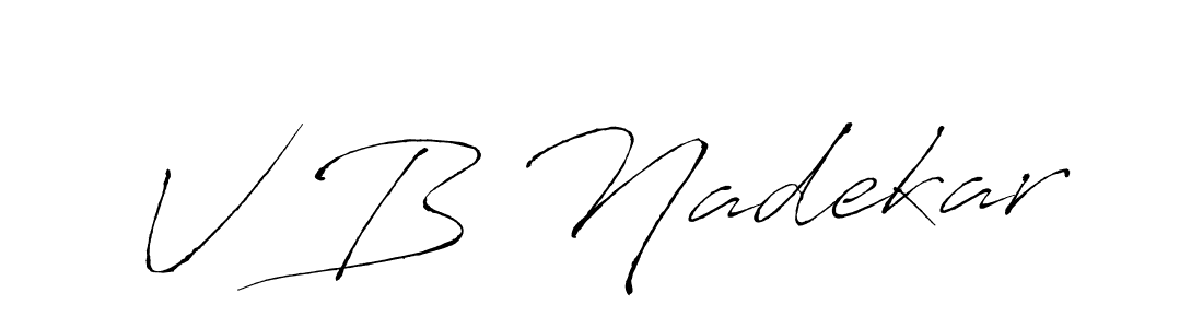 This is the best signature style for the V B Nadekar name. Also you like these signature font (Antro_Vectra). Mix name signature. V B Nadekar signature style 6 images and pictures png