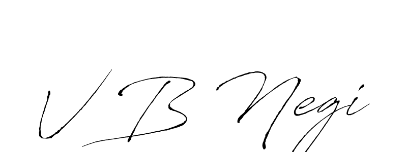 How to make V B Negi name signature. Use Antro_Vectra style for creating short signs online. This is the latest handwritten sign. V B Negi signature style 6 images and pictures png