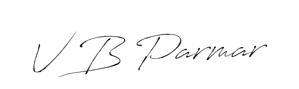 How to Draw V B Parmar signature style? Antro_Vectra is a latest design signature styles for name V B Parmar. V B Parmar signature style 6 images and pictures png