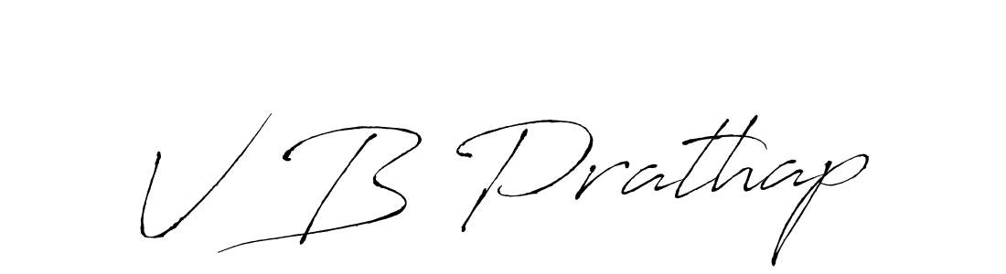Use a signature maker to create a handwritten signature online. With this signature software, you can design (Antro_Vectra) your own signature for name V B Prathap. V B Prathap signature style 6 images and pictures png