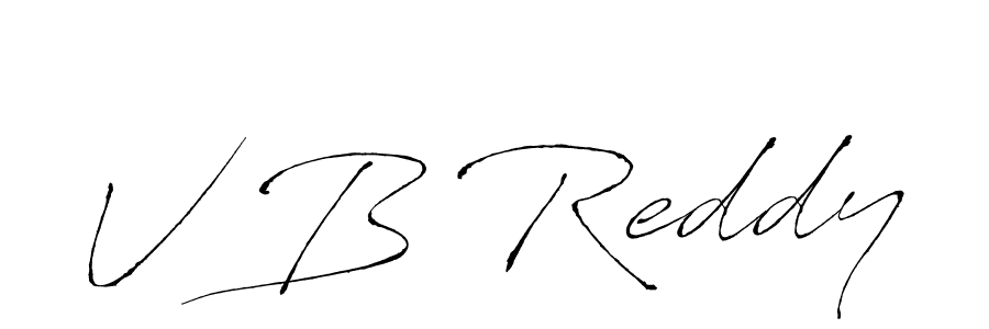 if you are searching for the best signature style for your name V B Reddy. so please give up your signature search. here we have designed multiple signature styles  using Antro_Vectra. V B Reddy signature style 6 images and pictures png