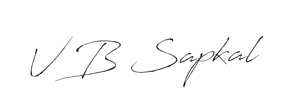 Make a beautiful signature design for name V B Sapkal. Use this online signature maker to create a handwritten signature for free. V B Sapkal signature style 6 images and pictures png