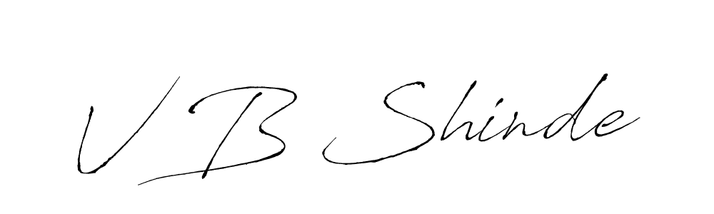 Make a beautiful signature design for name V B Shinde. Use this online signature maker to create a handwritten signature for free. V B Shinde signature style 6 images and pictures png