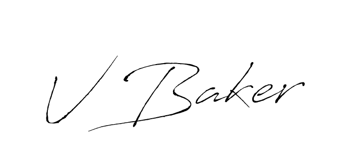 Once you've used our free online signature maker to create your best signature Antro_Vectra style, it's time to enjoy all of the benefits that V Baker name signing documents. V Baker signature style 6 images and pictures png