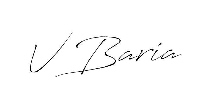 Make a beautiful signature design for name V Baria. Use this online signature maker to create a handwritten signature for free. V Baria signature style 6 images and pictures png