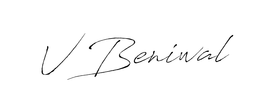 Here are the top 10 professional signature styles for the name V Beniwal. These are the best autograph styles you can use for your name. V Beniwal signature style 6 images and pictures png