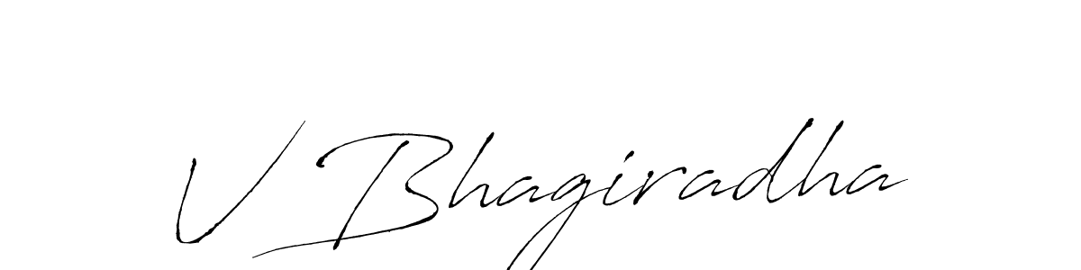 Design your own signature with our free online signature maker. With this signature software, you can create a handwritten (Antro_Vectra) signature for name V Bhagiradha. V Bhagiradha signature style 6 images and pictures png