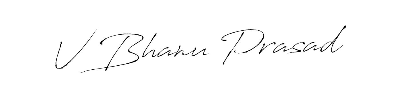 It looks lik you need a new signature style for name V Bhanu Prasad. Design unique handwritten (Antro_Vectra) signature with our free signature maker in just a few clicks. V Bhanu Prasad signature style 6 images and pictures png