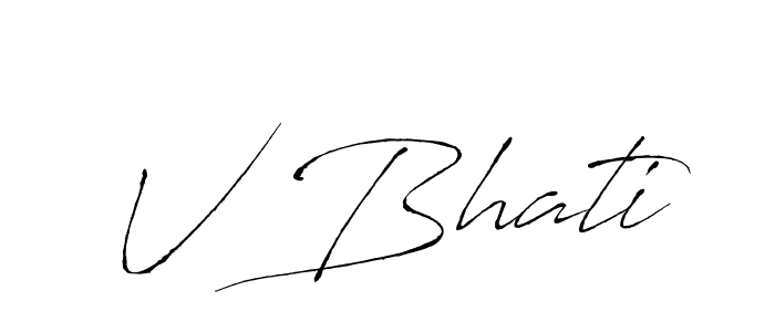 This is the best signature style for the V Bhati name. Also you like these signature font (Antro_Vectra). Mix name signature. V Bhati signature style 6 images and pictures png