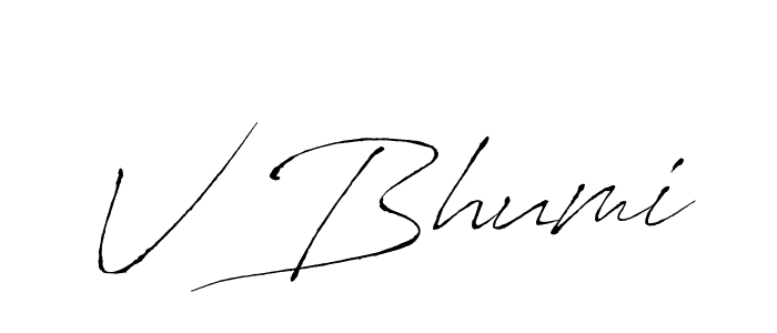 Once you've used our free online signature maker to create your best signature Antro_Vectra style, it's time to enjoy all of the benefits that V Bhumi name signing documents. V Bhumi signature style 6 images and pictures png