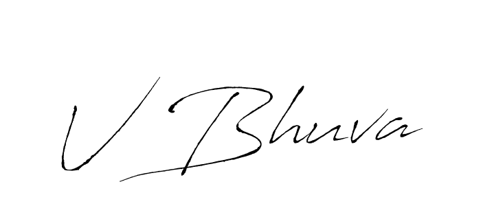 You should practise on your own different ways (Antro_Vectra) to write your name (V Bhuva) in signature. don't let someone else do it for you. V Bhuva signature style 6 images and pictures png