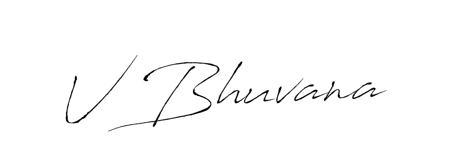 Also we have V Bhuvana name is the best signature style. Create professional handwritten signature collection using Antro_Vectra autograph style. V Bhuvana signature style 6 images and pictures png