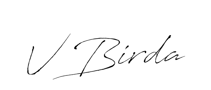 How to Draw V Birda signature style? Antro_Vectra is a latest design signature styles for name V Birda. V Birda signature style 6 images and pictures png