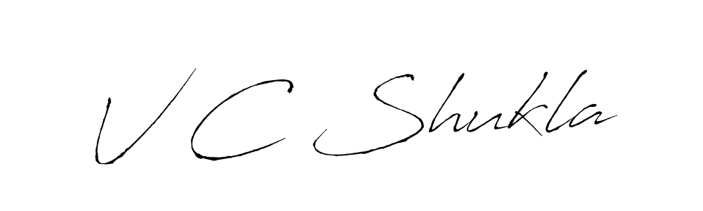Use a signature maker to create a handwritten signature online. With this signature software, you can design (Antro_Vectra) your own signature for name V C Shukla. V C Shukla signature style 6 images and pictures png