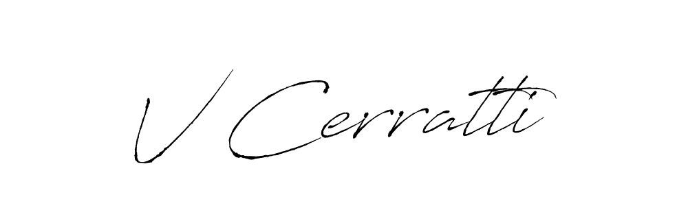 Make a short V Cerratti signature style. Manage your documents anywhere anytime using Antro_Vectra. Create and add eSignatures, submit forms, share and send files easily. V Cerratti signature style 6 images and pictures png