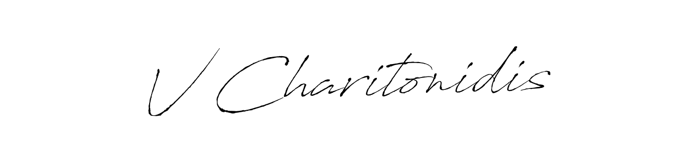 Also we have V Charitonidis name is the best signature style. Create professional handwritten signature collection using Antro_Vectra autograph style. V Charitonidis signature style 6 images and pictures png