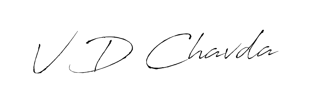 Make a beautiful signature design for name V D Chavda. Use this online signature maker to create a handwritten signature for free. V D Chavda signature style 6 images and pictures png