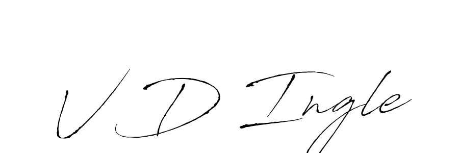 Use a signature maker to create a handwritten signature online. With this signature software, you can design (Antro_Vectra) your own signature for name V D Ingle. V D Ingle signature style 6 images and pictures png