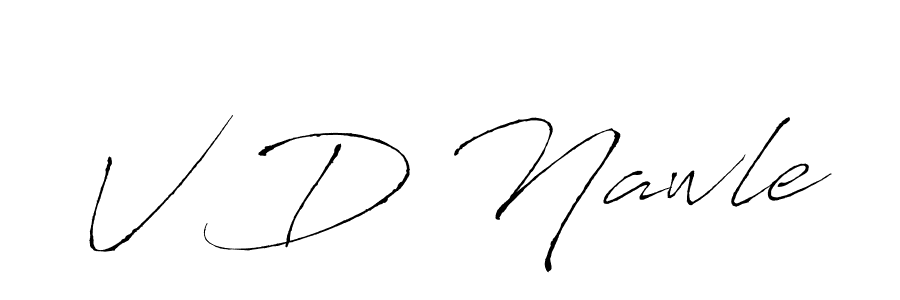 Here are the top 10 professional signature styles for the name V D Nawle. These are the best autograph styles you can use for your name. V D Nawle signature style 6 images and pictures png